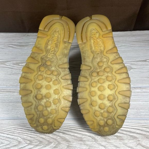 Reebok Classic Gray Leather Low Top Athletic Sneaker Shoe Womens 9.5 - Picture 10 of 11